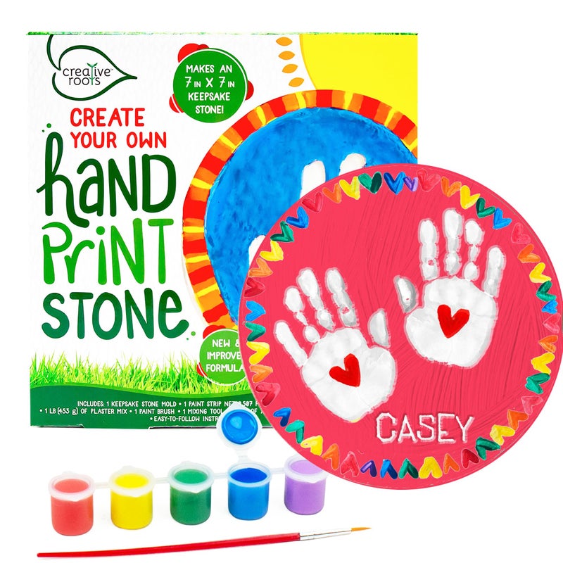 Creative Roots Create Your Own Handprint Stone by Horizon Group USA - Image 1